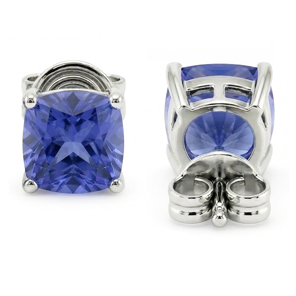 8 Karat Prinzessin Sri Lankan Saphir Ohrstecker Damen Schmuck