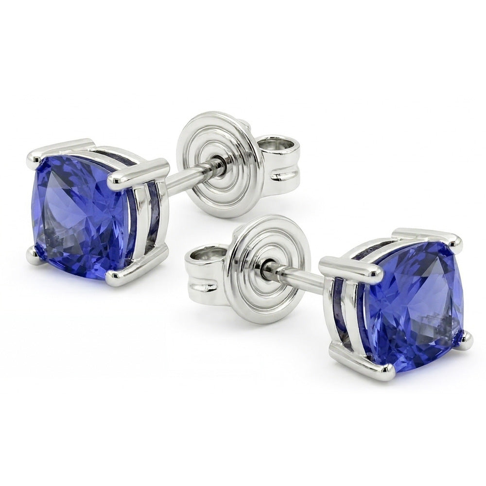 8 Karat Prinzessin Sri Lankan Saphir Ohrstecker Damen Schmuck