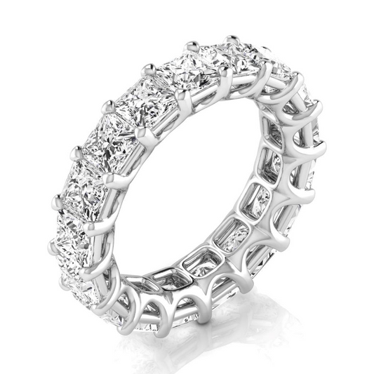 Edler Diamant Eternity Band 8,5 Karat 14K Weißgold – Hauptansicht