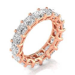 Handgefertigter Edler Diamant Eternity Band 8,5 Karat – 14K