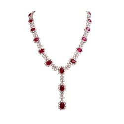 Luxuriöser Rubin Schmuck 83,01 Karat – PT950 Platin von