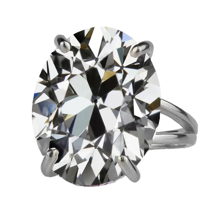 Einzelstein-Ring 14K Weißgold mit Brillant – Hauptansicht