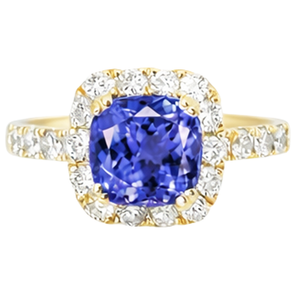echter round diamant 6.00Karat ring Seitenansicht