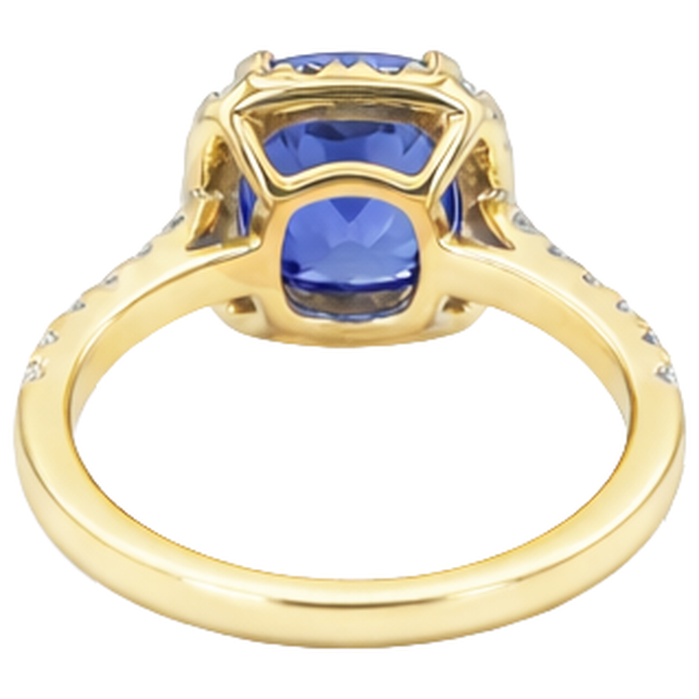 echter round diamant 6.00Karat ring auf Weiß