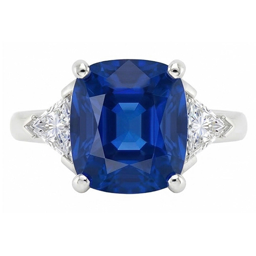 echter trillion diamant 9Karat ring Seitenansicht