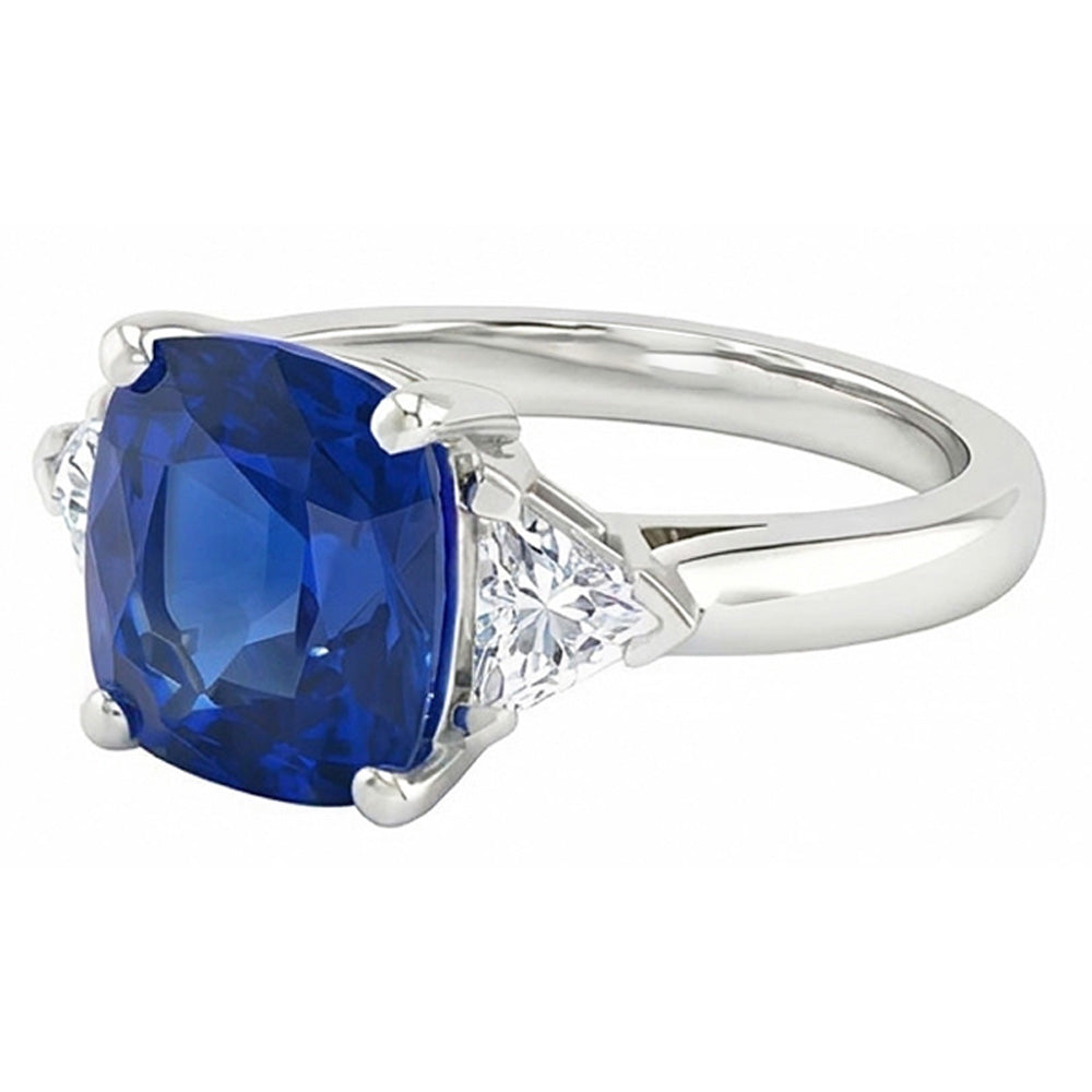 echter trillion diamant 9Karat ring Draufsicht