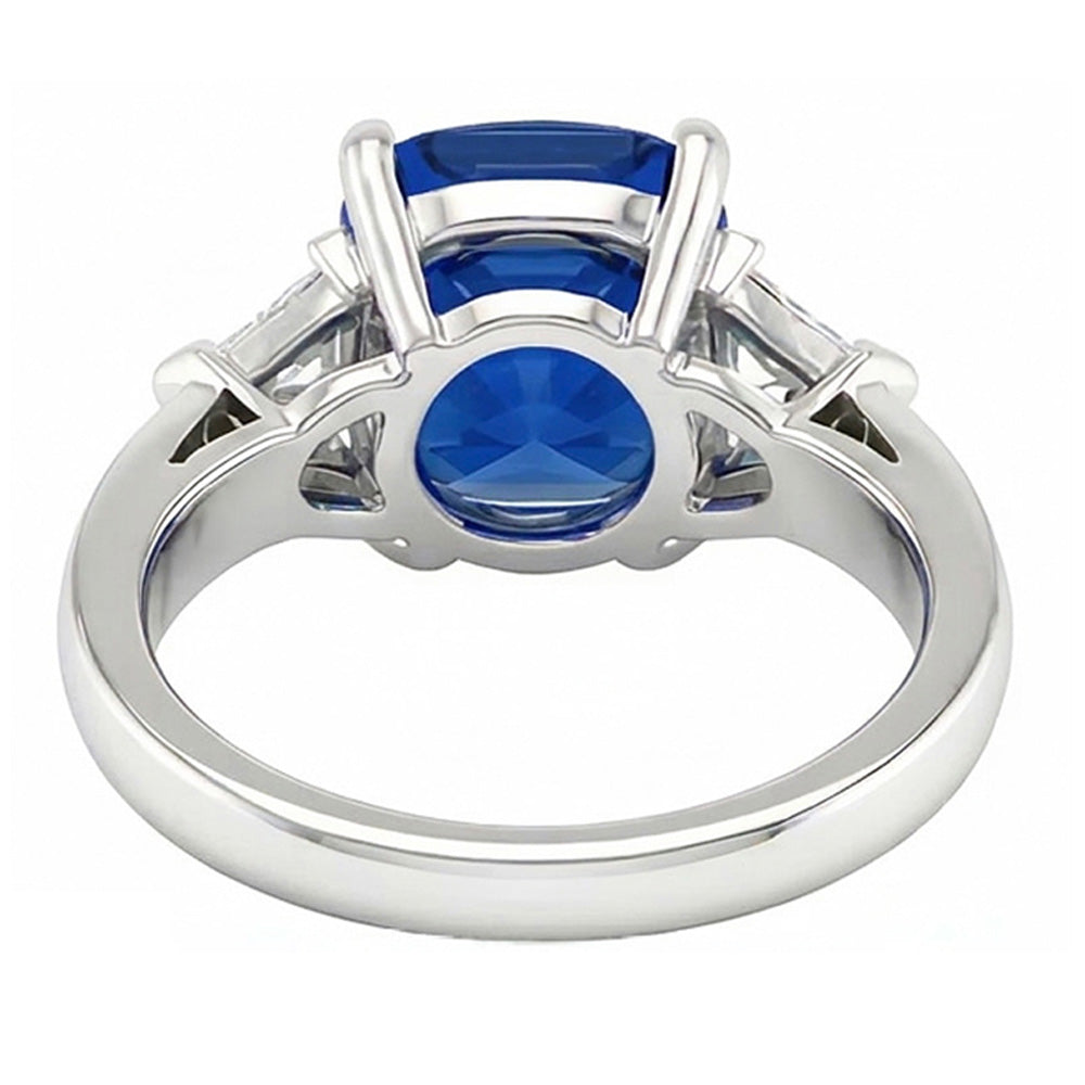 echter trillion diamant 9Karat ring Profilansicht