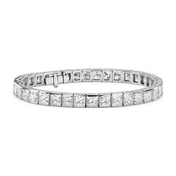 Diamant Armband – Kanalfassung 9 Karat 14K Weißgold