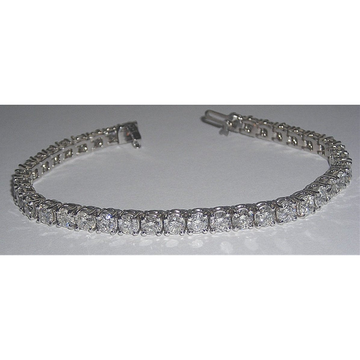 9.50 Karat Echt Diamant Tennisarmband Vs Schmuck Solid WG 18K