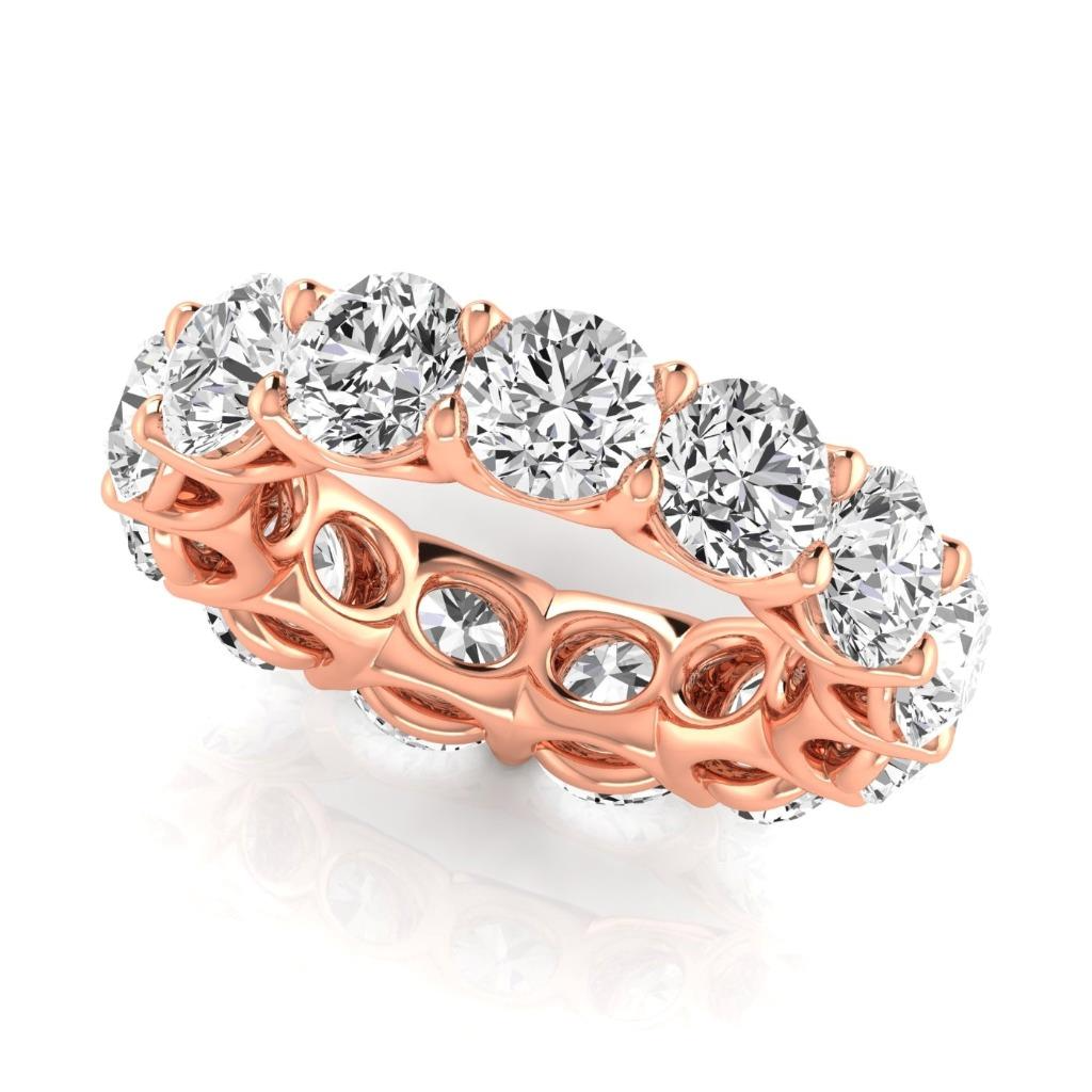 Brillanter Brillant Eternity Band 0,75 Karat – Seitenansicht