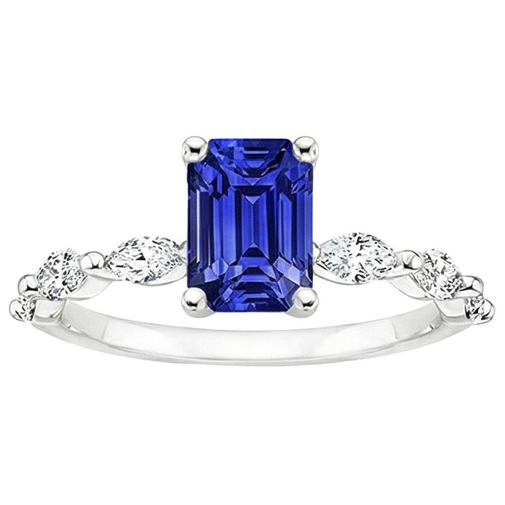 echter marquise diamant 4.50Karat ring Profilansicht