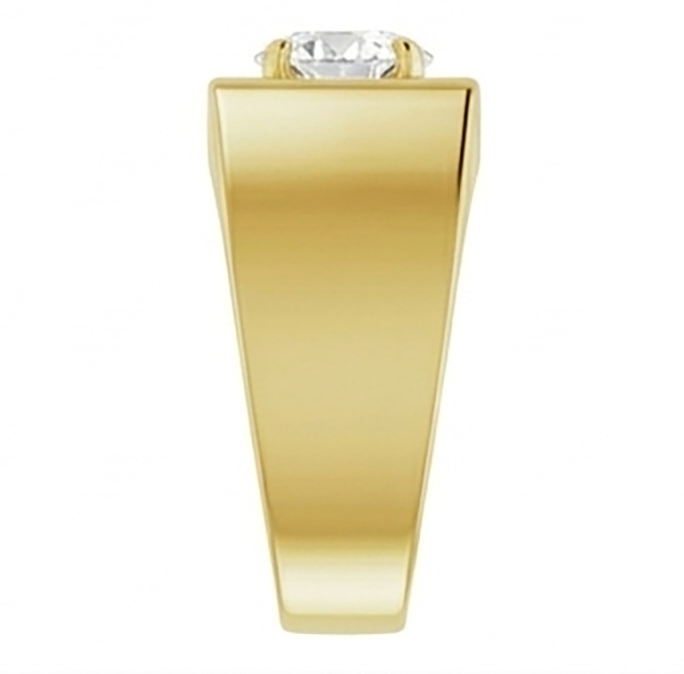 Antik-Kissen-Schliff Diamant Herrenring 1,50 Karat