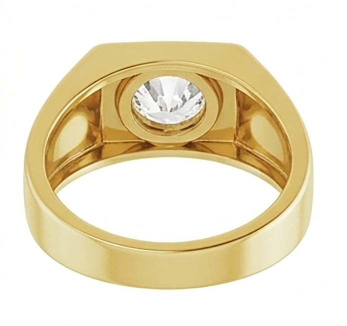 Antik-Kissen-Schliff Diamant Herrenring 1,50 Karat