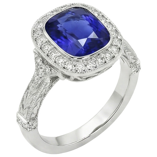 echter round diamant 8Karat ring Vorderansicht