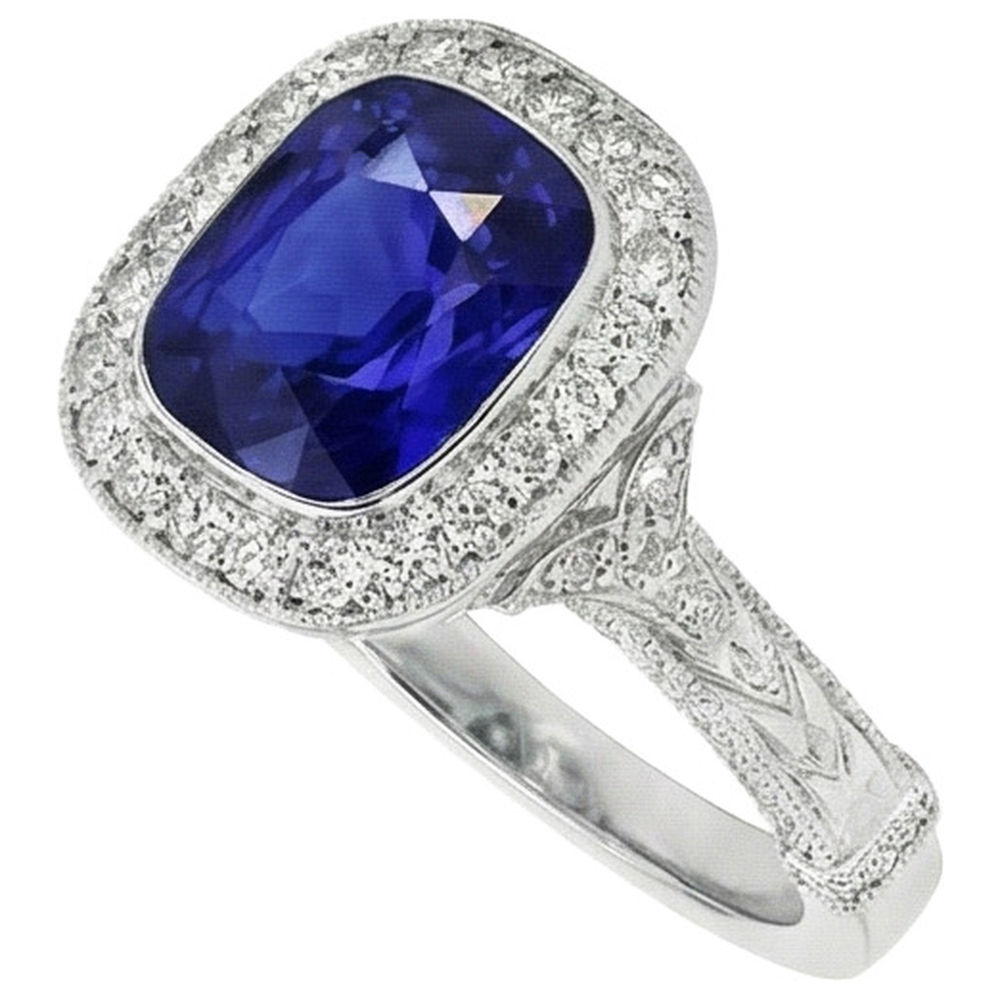 echter round diamant 8Karat ring Seitenansicht