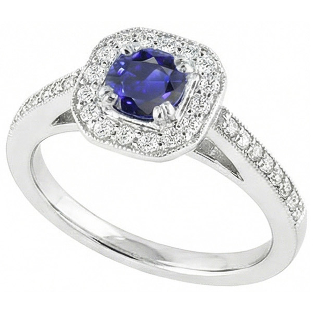 echter round diamant 3Karat ring Detailansicht