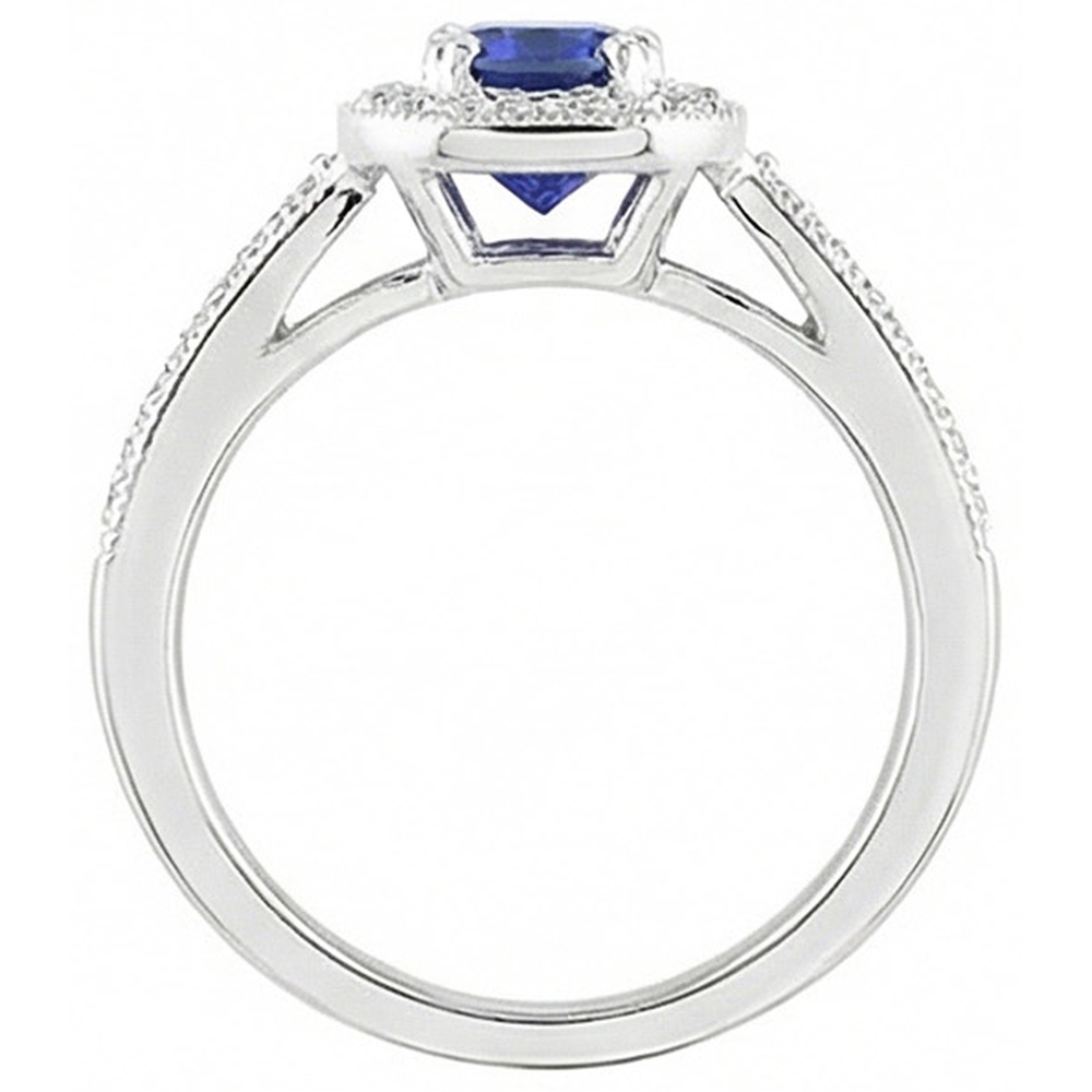 echter round diamant 3Karat ring auf Weiß