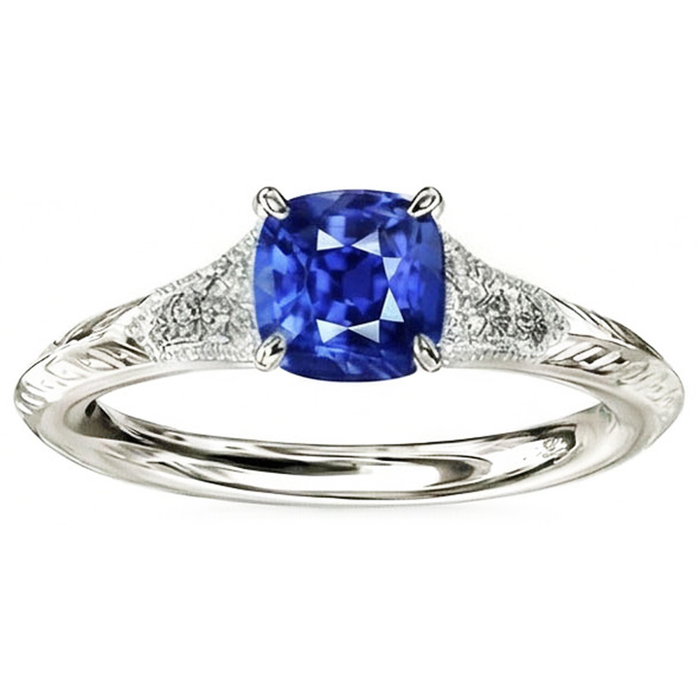 echter baguette diamant 2Karat ring Draufsicht