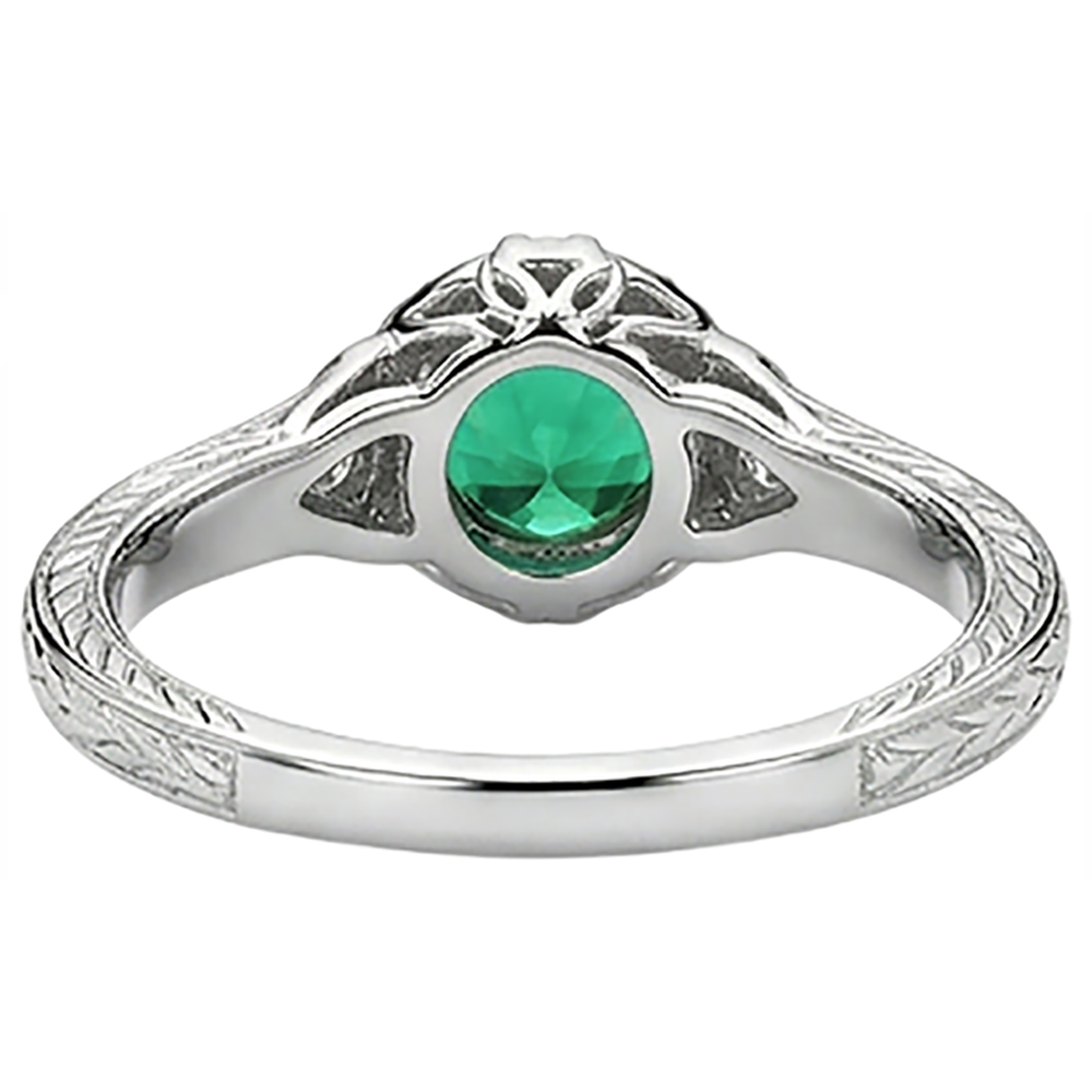 Brillanter Edelstein-Ring 2 Karat – Rückansicht