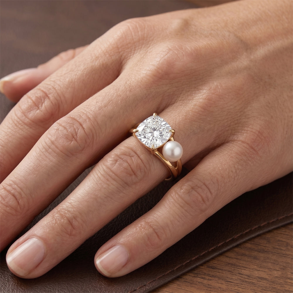 Authentischer Edler Diamant Solitär-Ring – 14K Gelbgold 2 Karat