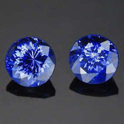 Blauer Tansanit im Brillantschliff Loose Sapphires Natural 8