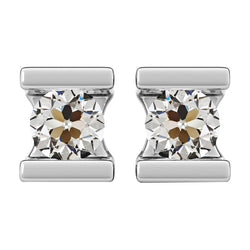 Antik-Kissen-Schliff Diamant Ohrhänger 2 Karat – 14 Karat