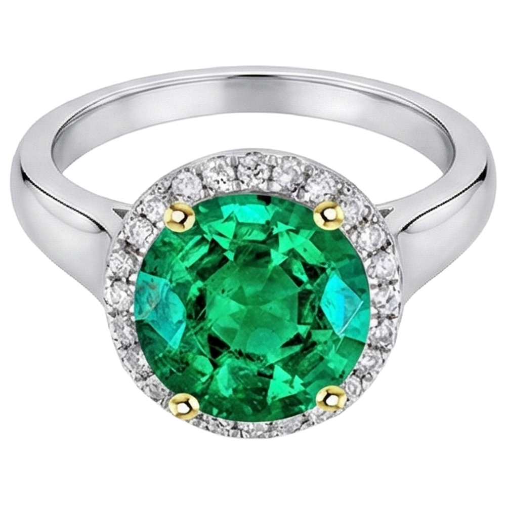 Edler Schmuckstein-Ring 4 Karat – Seitenansicht