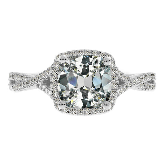 Naturreiner Brillant Halo-Ring – Hauptansicht