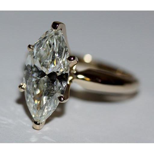 Big Marquise Natürliche DiamantSolitaire-Verlobungsring 3,50 Karat