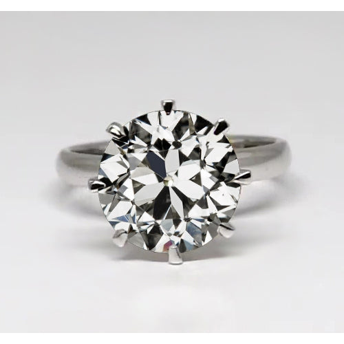 Solitär-Ring 14K Weißgold mit Edler Diamant – Hauptansicht