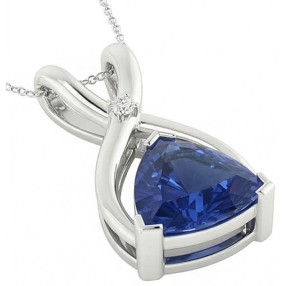 echter round diamant 2.75Karat anhänger Draufsicht