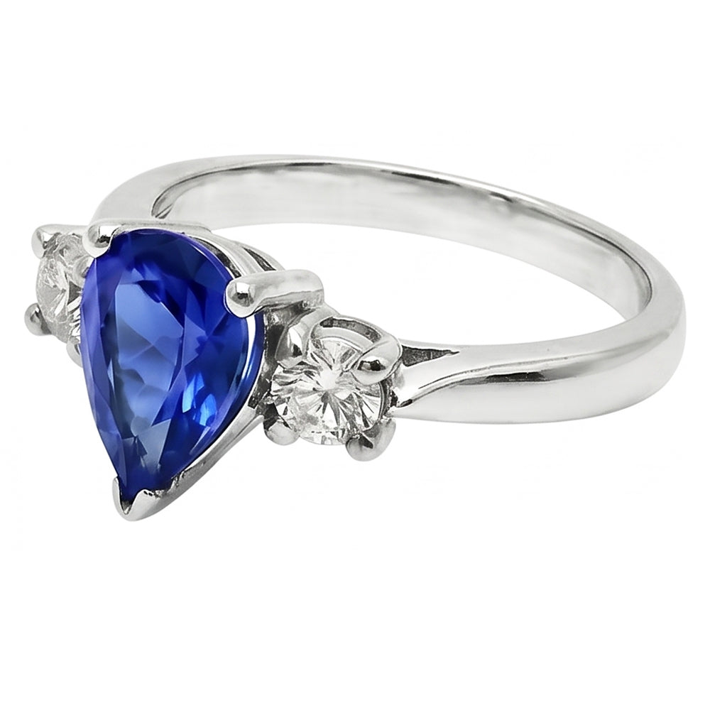 echter round diamant 4.20Karat ring Draufsicht