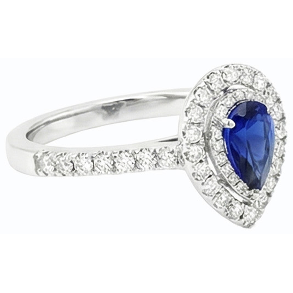 echter round diamant 2.50Karat ring auf Weiß