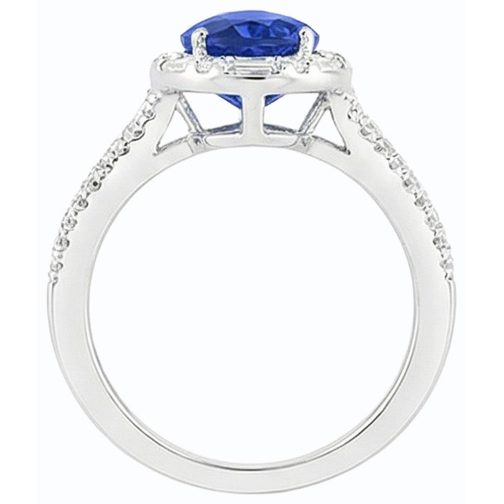 echter baguette diamant 5Karat ring Seitenansicht