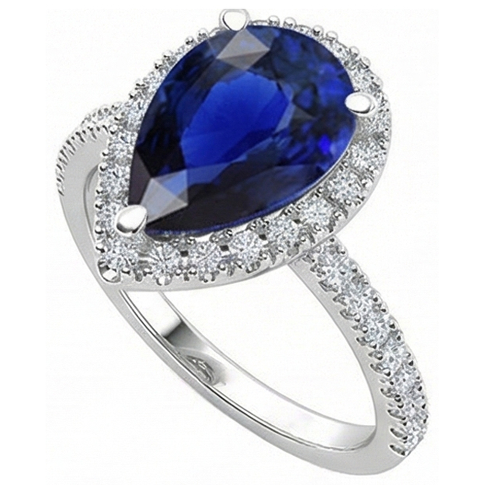 echter round diamant 5Karat ring Detailansicht