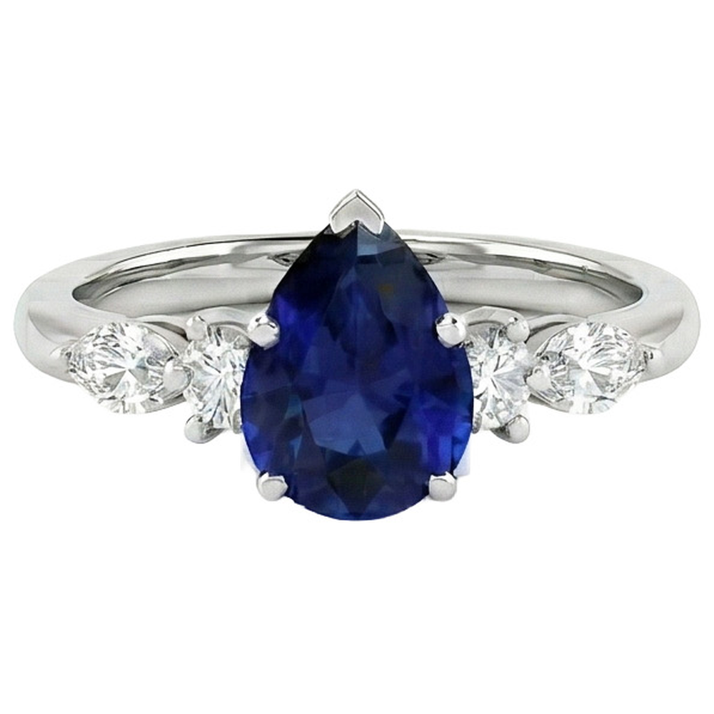 echter marquise diamant 3.50Karat ring Detailansicht