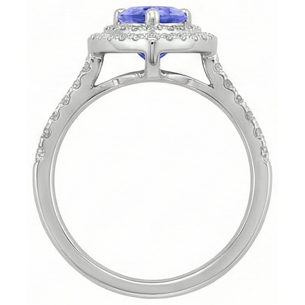 echter round diamant 5.25Karat ring auf Weiß