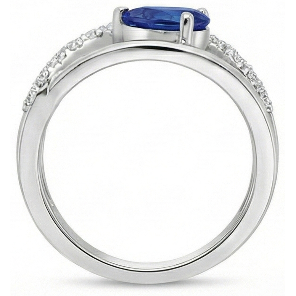 echter round diamant 2.65Karat ring Profilansicht