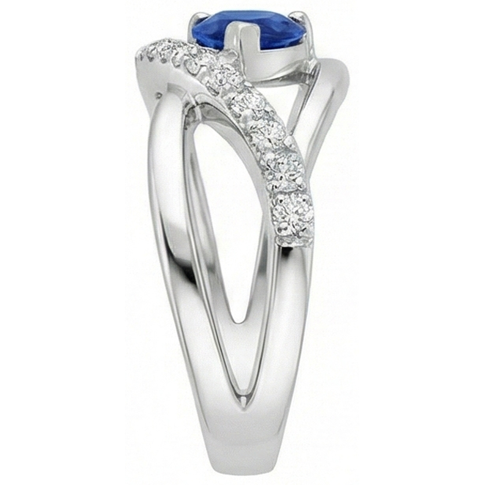echter round diamant 2.65Karat ring Draufsicht