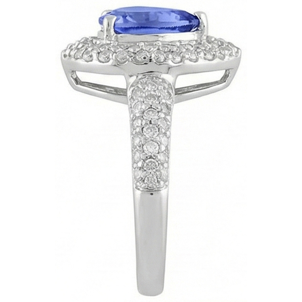 echter round diamant 4.40Karat ring Draufsicht