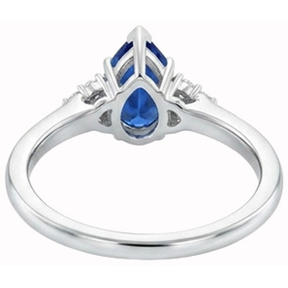 echter round diamant 1.85Karat ring auf Weiß