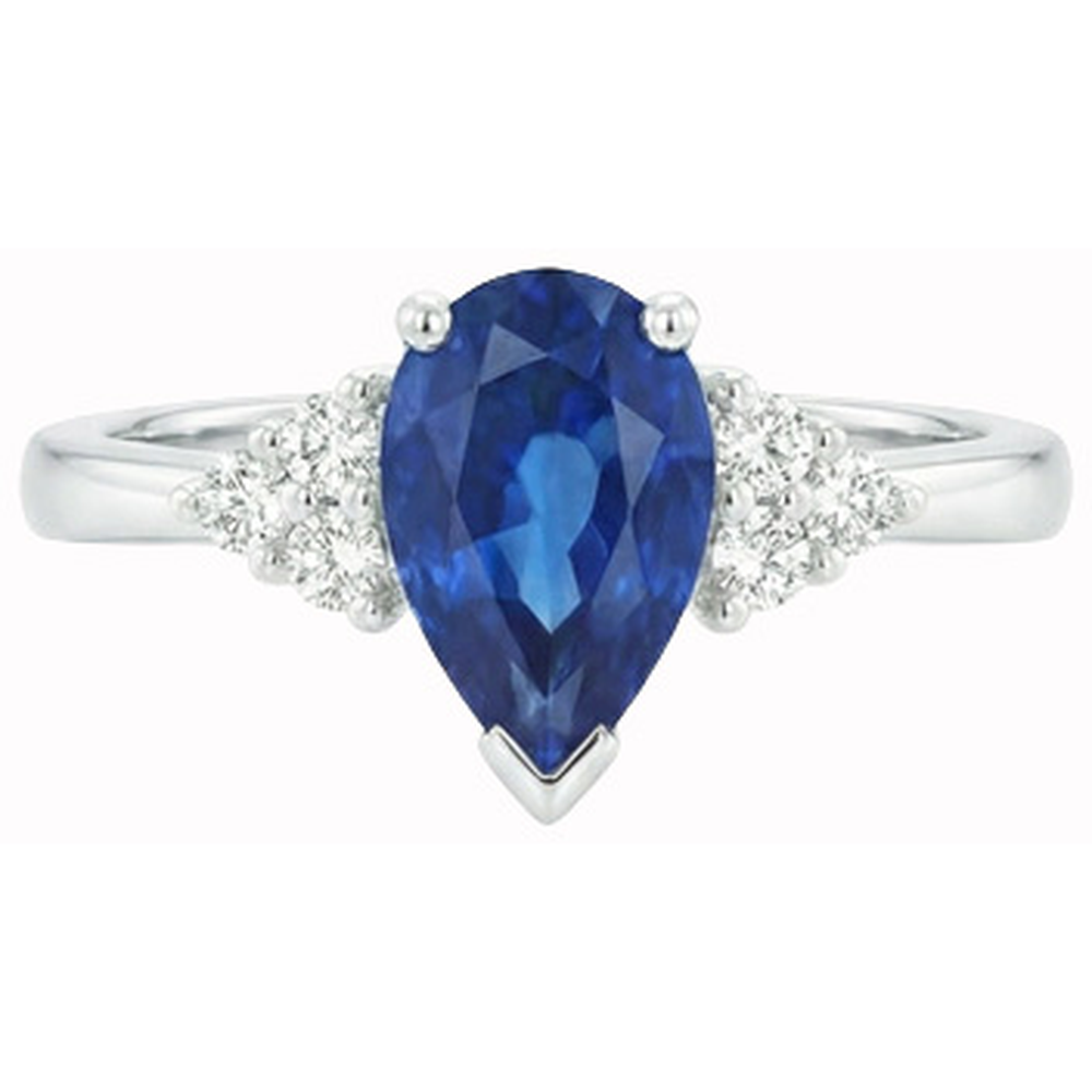 echter round diamant 1.85Karat ring Seitenansicht