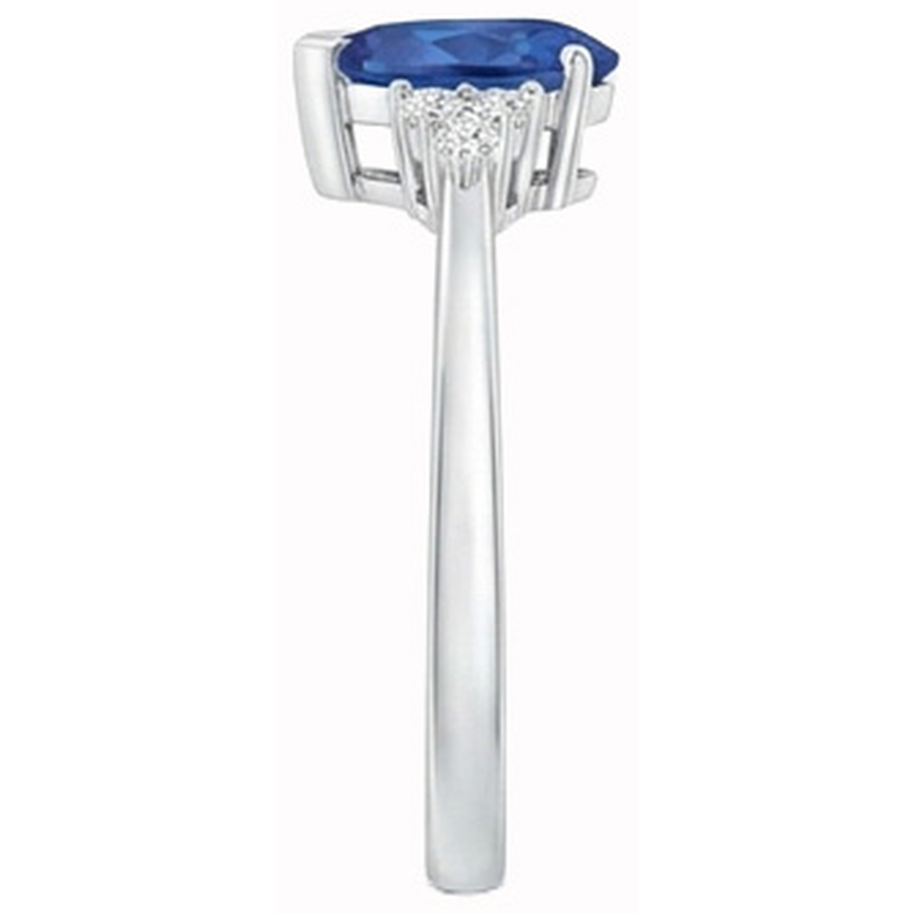 echter round diamant 1.85Karat ring Profilansicht