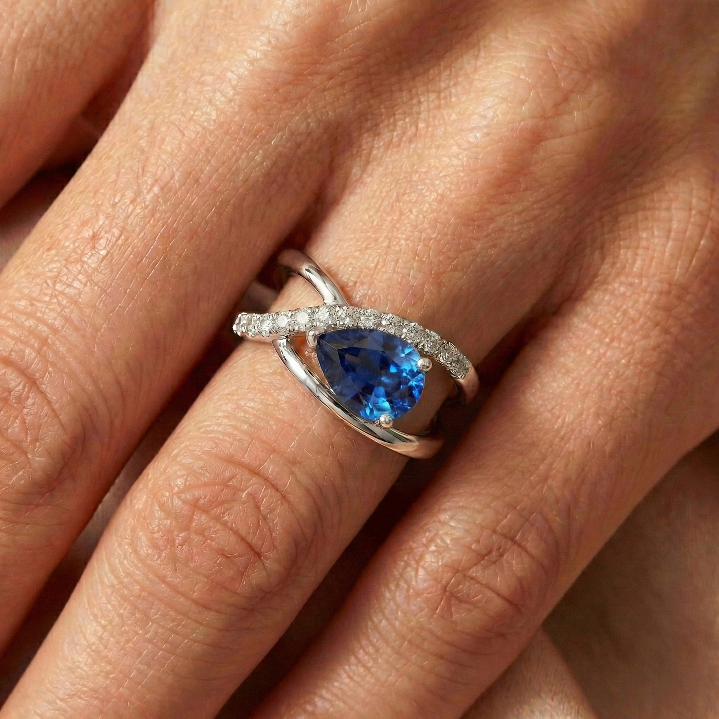 echter round diamant 2.65Karat ring mit Diamantbesatz