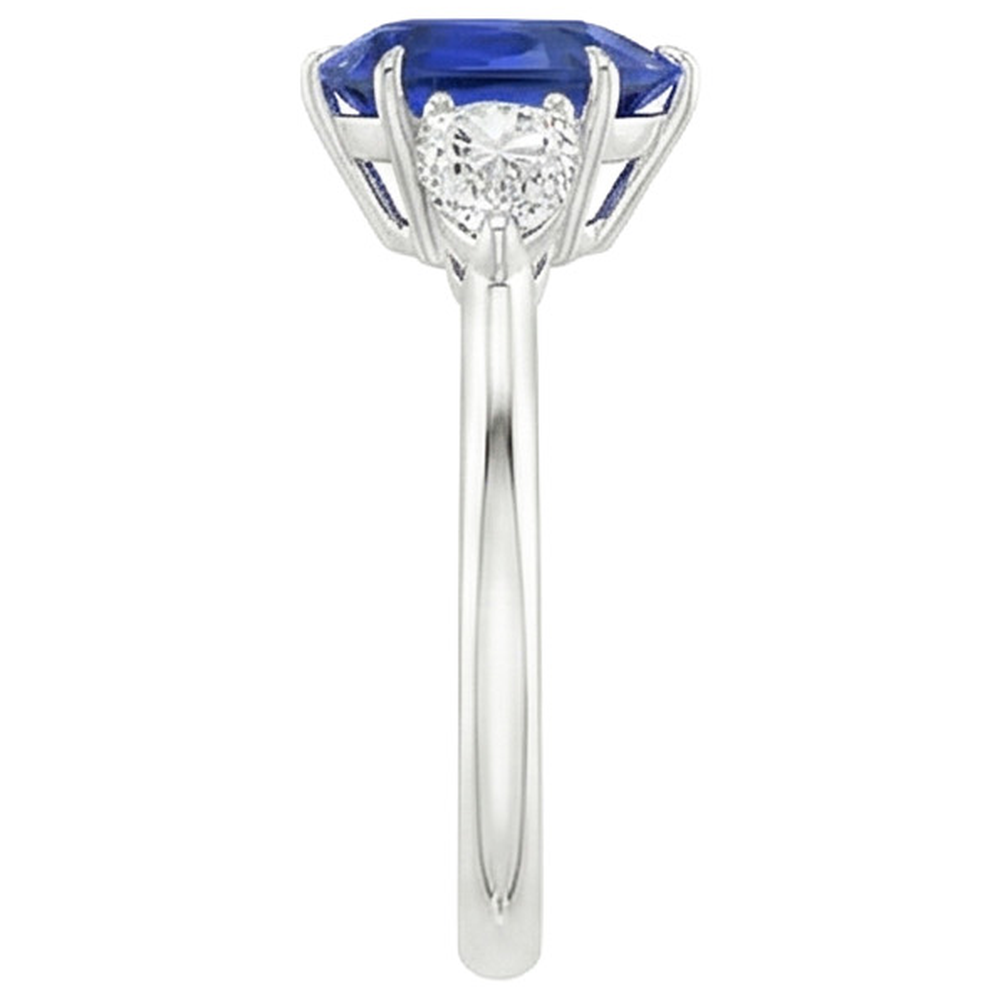 echter pear diamant 4.50Karat ring auf Weiß