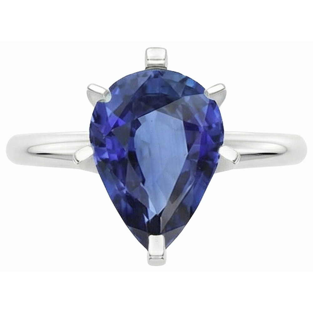 echter round diamant 2.50Karat ring Draufsicht