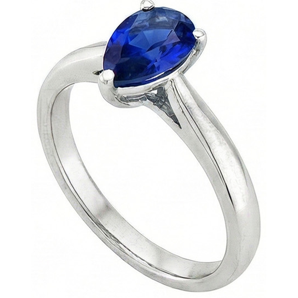 echter round diamant 1Karat ring Vorderansicht