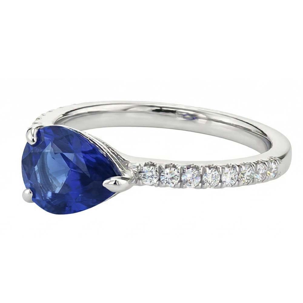 echter round diamant 3.50Karat ring Draufsicht