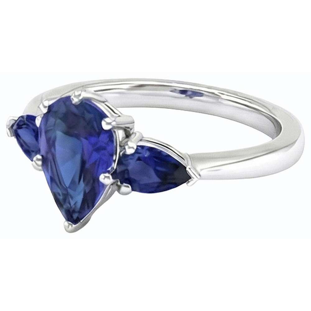 echter round diamant 2Karat ring auf Weiß