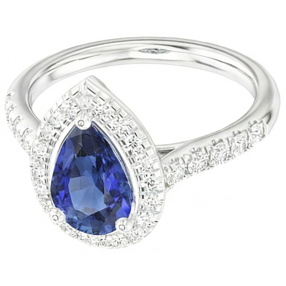 echter round diamant 4Karat ring Seitenansicht